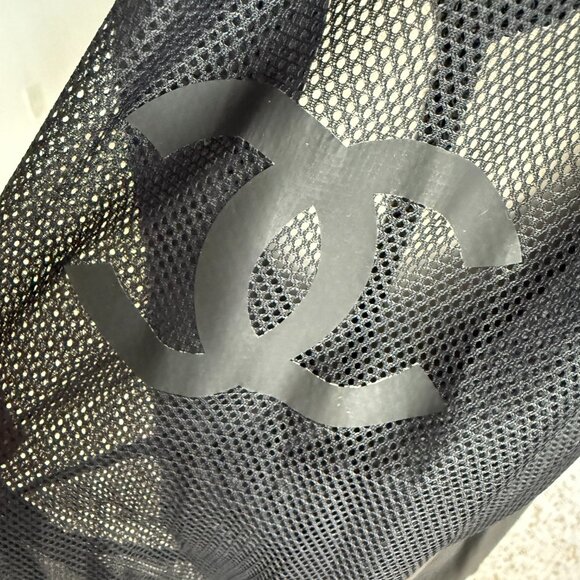 Chanel black mesh sleeves and hoodie light jacket size 40 - Picture 6 of 10
